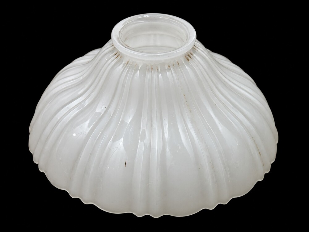 Antique Milk Glass Shade for Sheffield Style Pendant Lamp 1900s